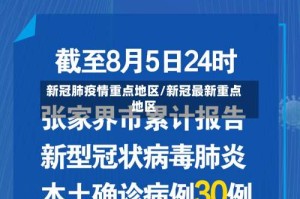 新冠肺疫情重点地区/新冠最新重点地区